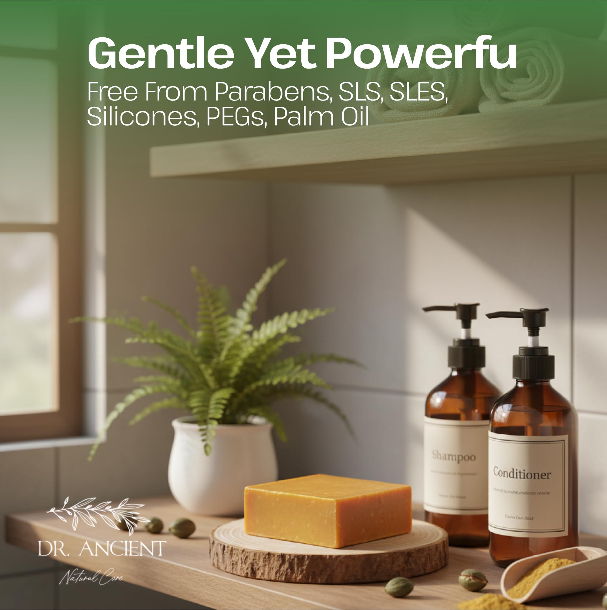 Dr.Ancient Wild Pistacia Bittim Soap Bar, Organic Soap Bars Handcrafted the Traditional Way, Natural Chemical-Free, Vegan, Used for Face Wash, Body Wash, Hand Cleansing and Skin Care