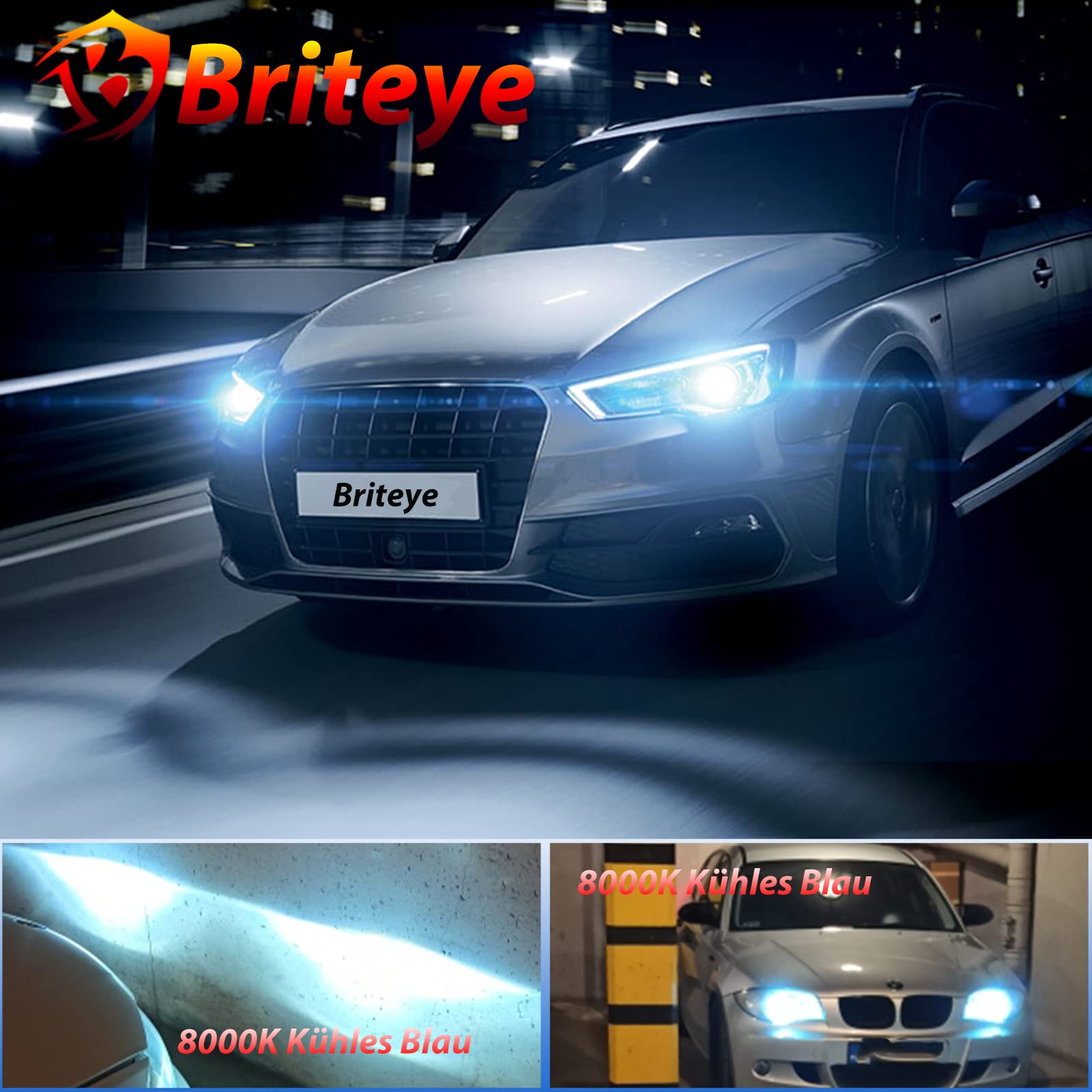 Briteye D1S Xenon Brenner 35W 8000 Kelvin Kühles Blau Vollmetall Fahrzeug Scheinwerferlampe (2 Stücke)