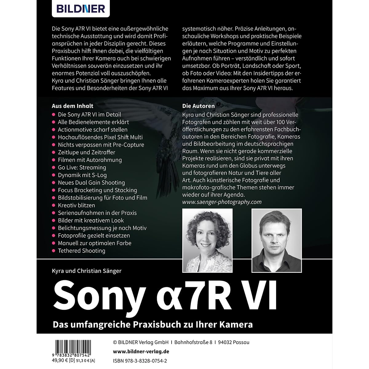 Sony alpha 7R VI - Das umfangreiche Praxisbuch zu Ihrer Profi-Kamera: Verständliche Anleitungen, Workshops & Praxistipps von Experten - für beeindruckende Fotos und Videos
