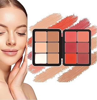 Carla's Secret Makeup,Carla Secret Concealer Palette,Carla Secret Cream Blush Palette,Professional Color Correcting Concealer Cream,Carla Secret Cream Blush Palette (03#)