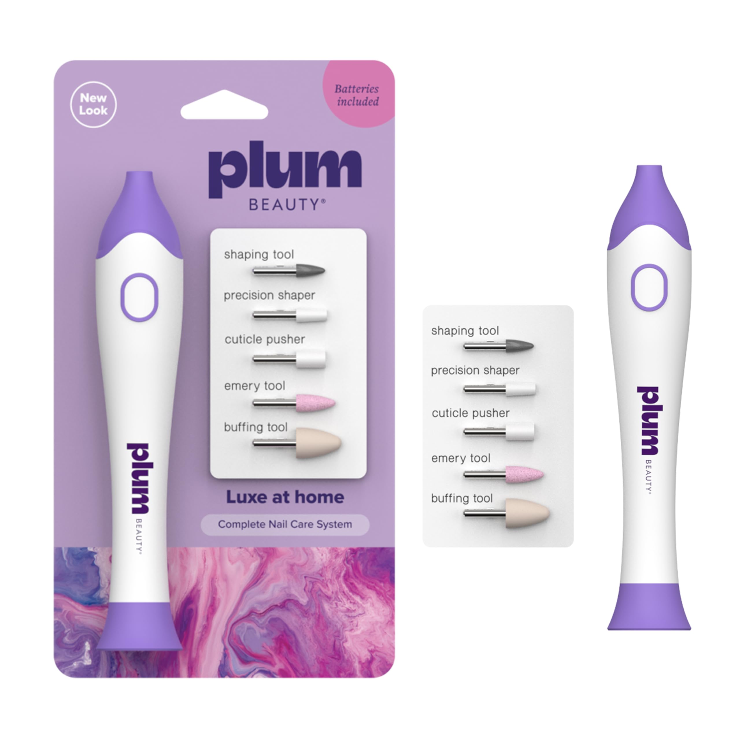 Plum Beauty Complete 5-in-1 Nail Care System – Manicure & Pedicure Kit