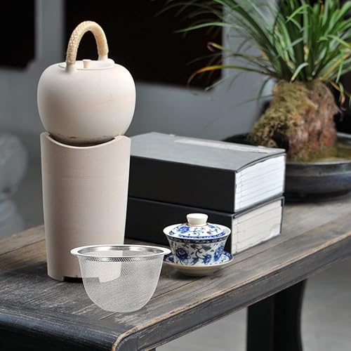 Miniatura 6 de DOITOOL 8 piezas de filtro de té de acero inoxidable para tetera, filtro de infusor de malla de repuesto para tetera de café, tetera, 3.0 in