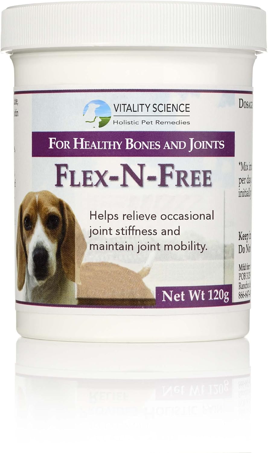 Vitality Science Flex N Free for Dogs | Promotes Healthy Bones & Joints | Relieves Stiffness | Maintains Joint Mobility | Reduces…