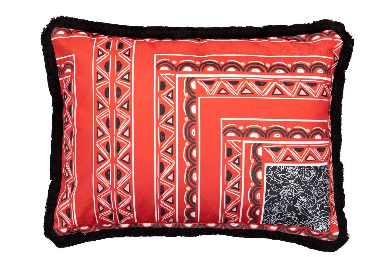 Coussin tigre velours 45x45 confortable contre le mal de dos