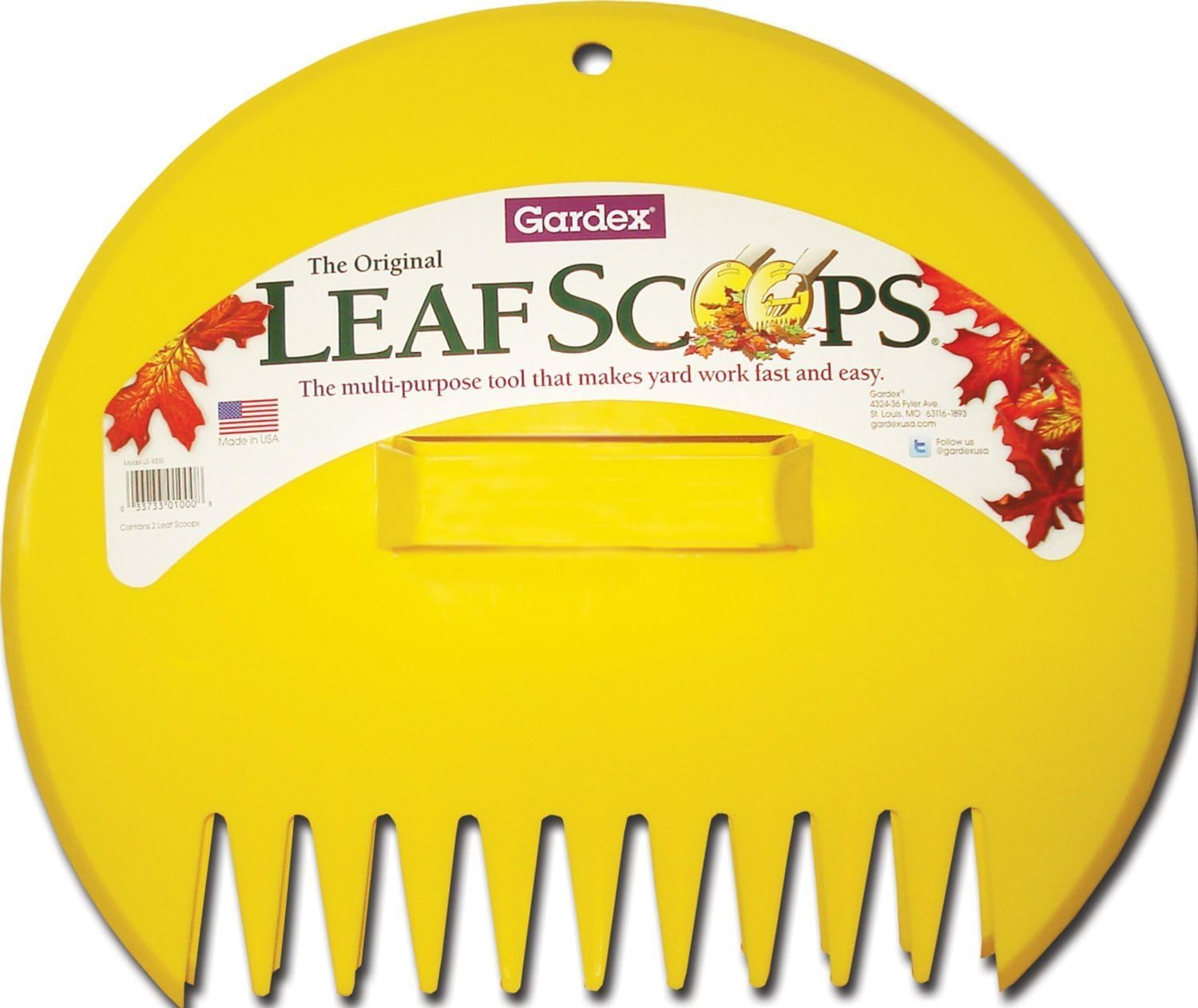 2X Gardex Leaf Scoops