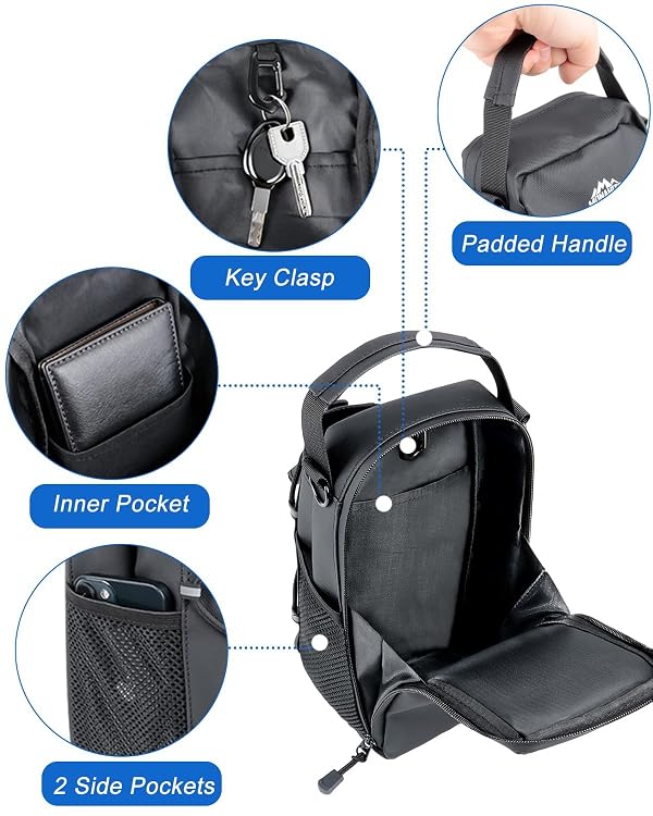 MONAHITO Magnetic Gym Bag for Men - Water Bottle Carrier Holder Bag by MONAHITO - Image 5