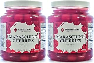 Maraschino Cherries with Stems, 74 Ounce Jar (Pack of 2, Total of 148 Oz)
