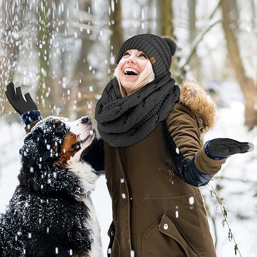 Vista 6 de URATOT Conjunto cálido de invierno para hombre o mujer