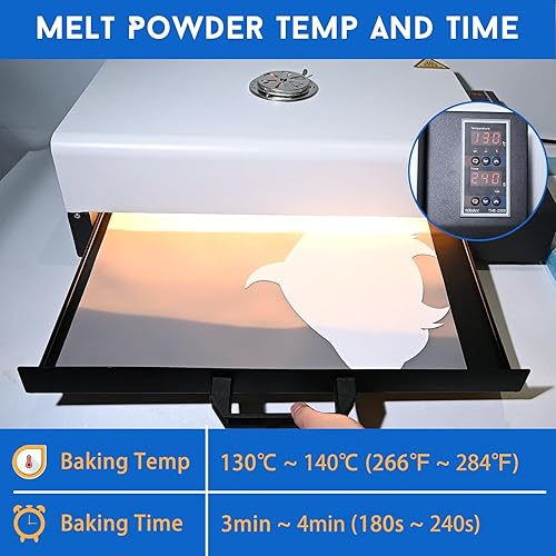 Vista 5 de DTF - Adhesivo en polvo blanco de transferencia DTF de 1.1 libras, se aplica a todas las impresoras de transferencia DTF para impresiones digitales