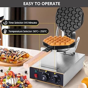 ワッフルメーカー　ワッフルベーカー 業務用 110V 60HZ ワッフルベーカー 軽食調理炉 ワッフルメーカー 業務用 電気