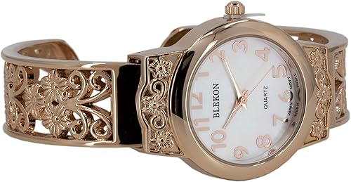 Miniatura 7 de Blekon Collections Reloj de pulsera de cuarzo japonés para mujer, 1.102 in, diseño elegante