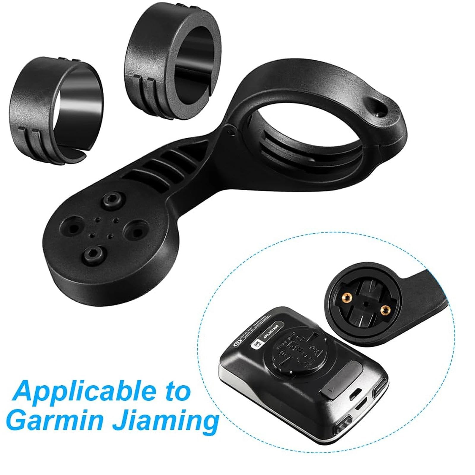 Kit 4 Rondelle Distanziali Per Manubrio Bici – 25,4 E 31,8 Mm, Per Attacco Computer Garmin E Altri, Nero