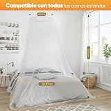 Sekey Großes Moskitonetz 0.6 x 2.5 x 12 m, 220 Mesh Feinmaschiges Doppelbett Einzelbett Mückenschutz mit Klebehaken Schrauben, 1 Eingänge, Fliegengitter Insektennetz für Indoor Outdoor Reise, Weiß - 2