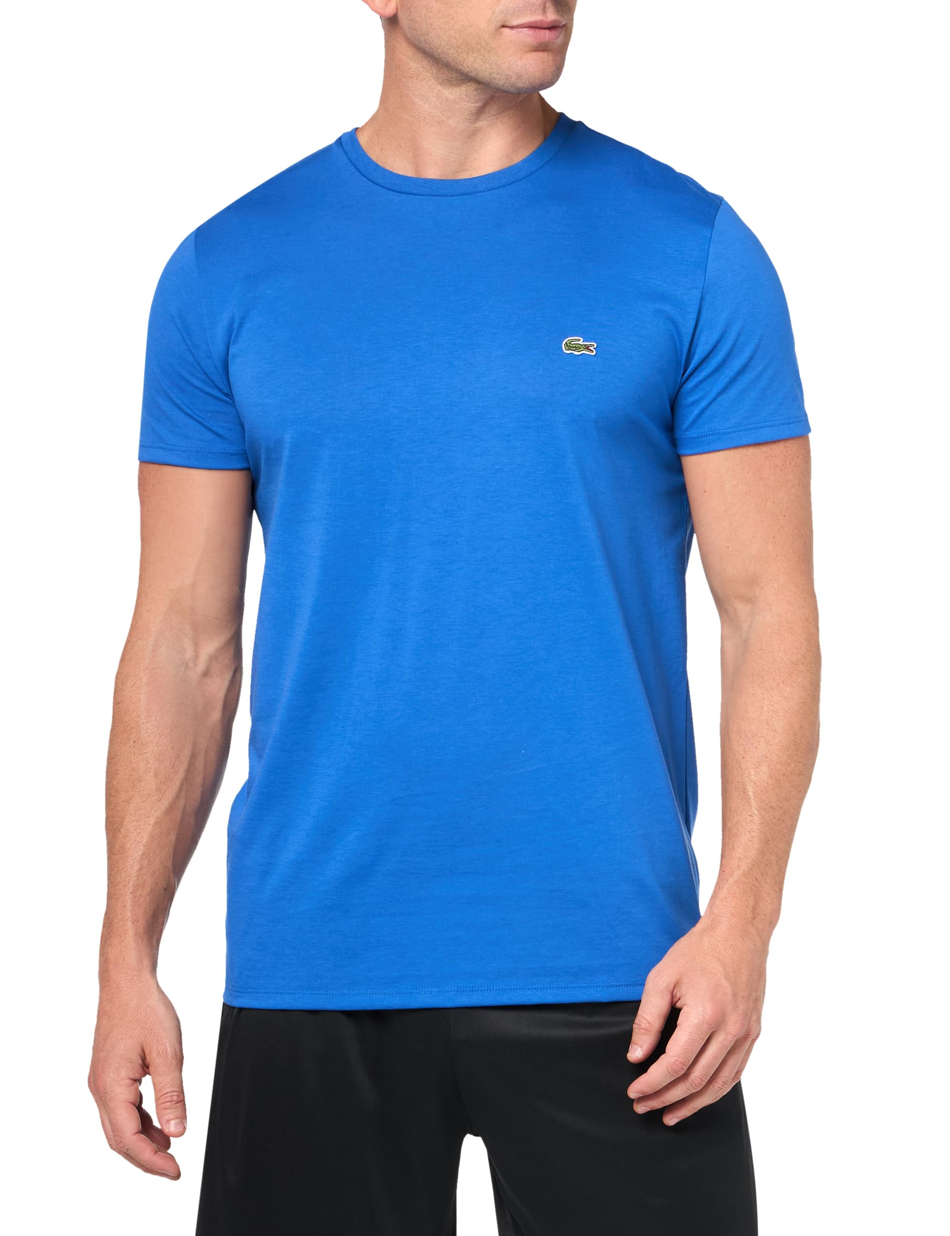 Lacoste Men's Short Sleeve Pima Jersey Crew Neck Tee