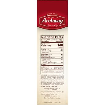Archway Cookies, Classic Soft Oatmeal Raisin Cookies, 9.25 Oz (Pack of 4)