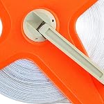 Tape Measure, 100M Fiberglass Measuring Tape Retractable Foldable Long Measure, Dual Sided Open Reel Measuring Tape for Runway and Engineer Survey