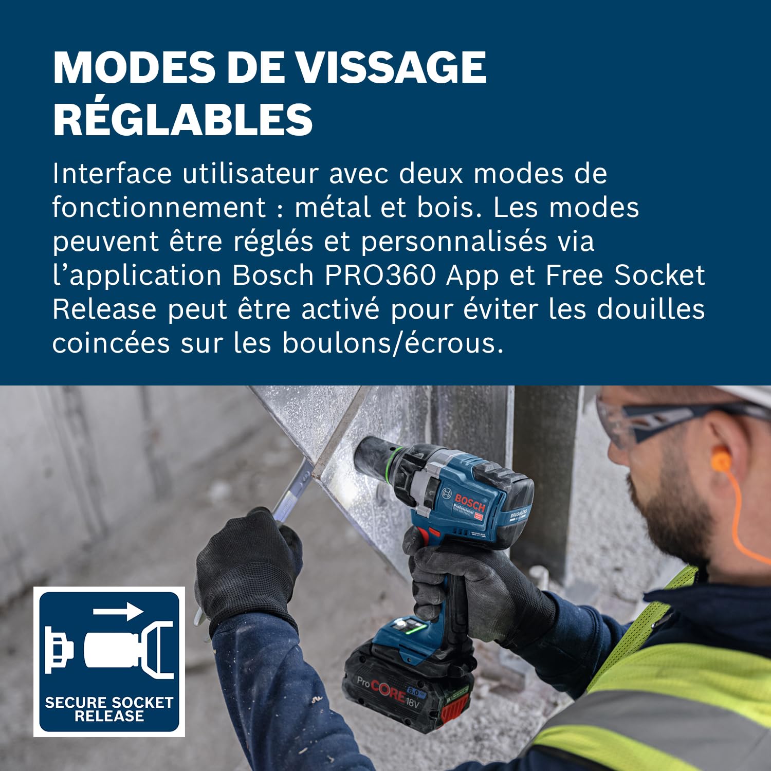 Bosch Professional 18V System Boulonneuse sans-fil GDS 18V-750 C (sans batterie/chargeur)