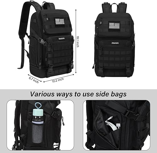 Miniatura 3 de MOSISO Mochila táctica de 23L con enfriador aislado en la parte inferior, mochila militar de 3 días, mochila militar de 3 días, mochila militar con