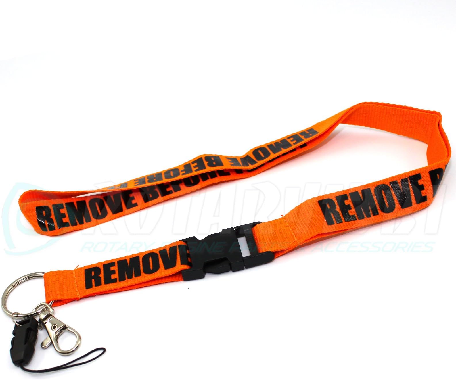 Rotary13B1 Remove Before Flight Lanyard - Orange/Black