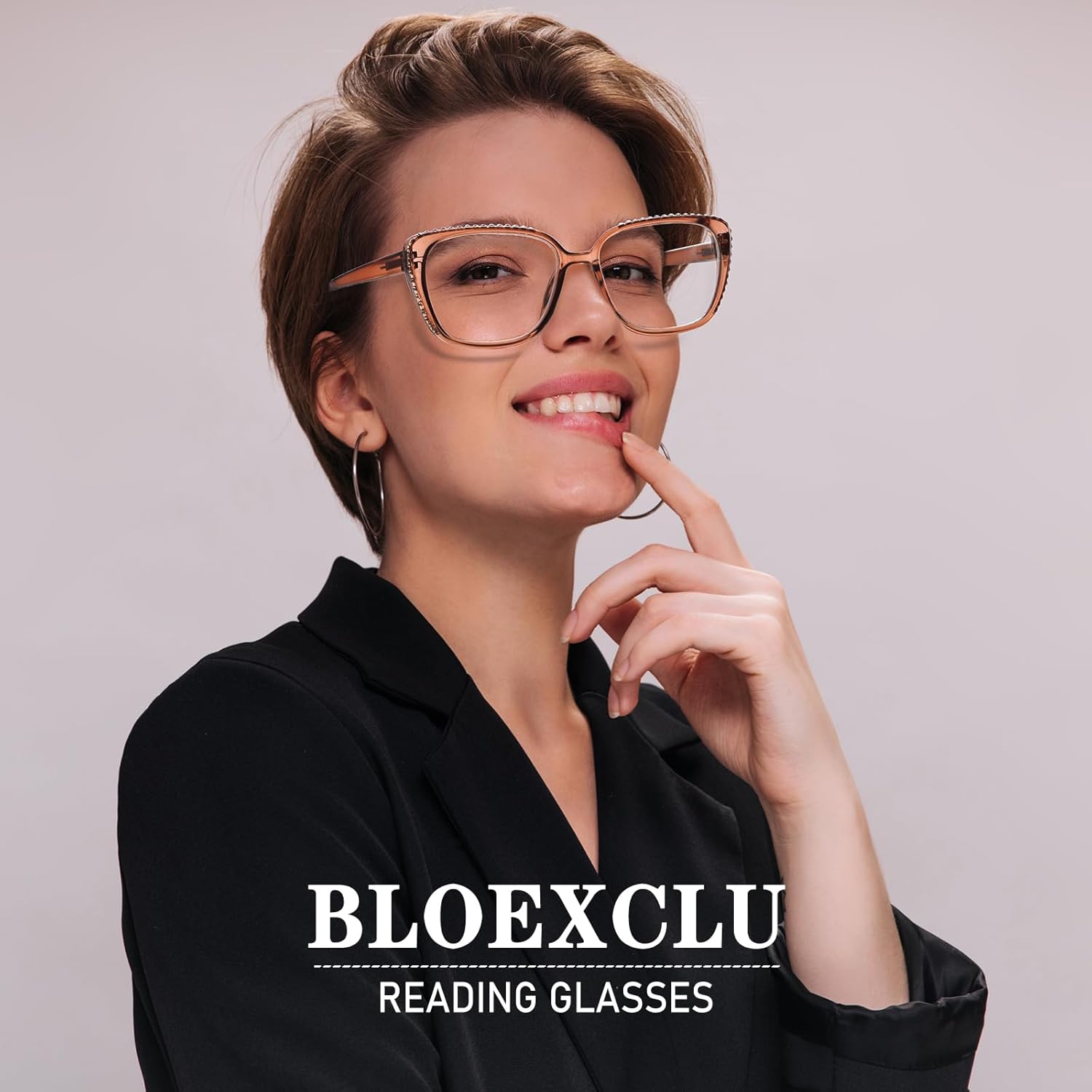 Reading Glasses for Women Blue Light Blocking Readers Anti Eyestrain Computer Fashion Eyeglasses Spring Hinge - Image 4