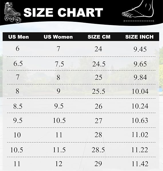 3 Wheel Inline Skates for Adult Women Men,Professional Outdoor Fitness 3X110 Mm Wheels Roller Skates Blades for Unisex