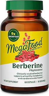 Berberine Phytosome - Berberine Supplement 550 mg Per Serving, 1100 mg Daily - 9X Absorption - Supports A Healthy Metabolism & Cholesterol Levels - Vegan - 60 Capsules, 30 Day Supply