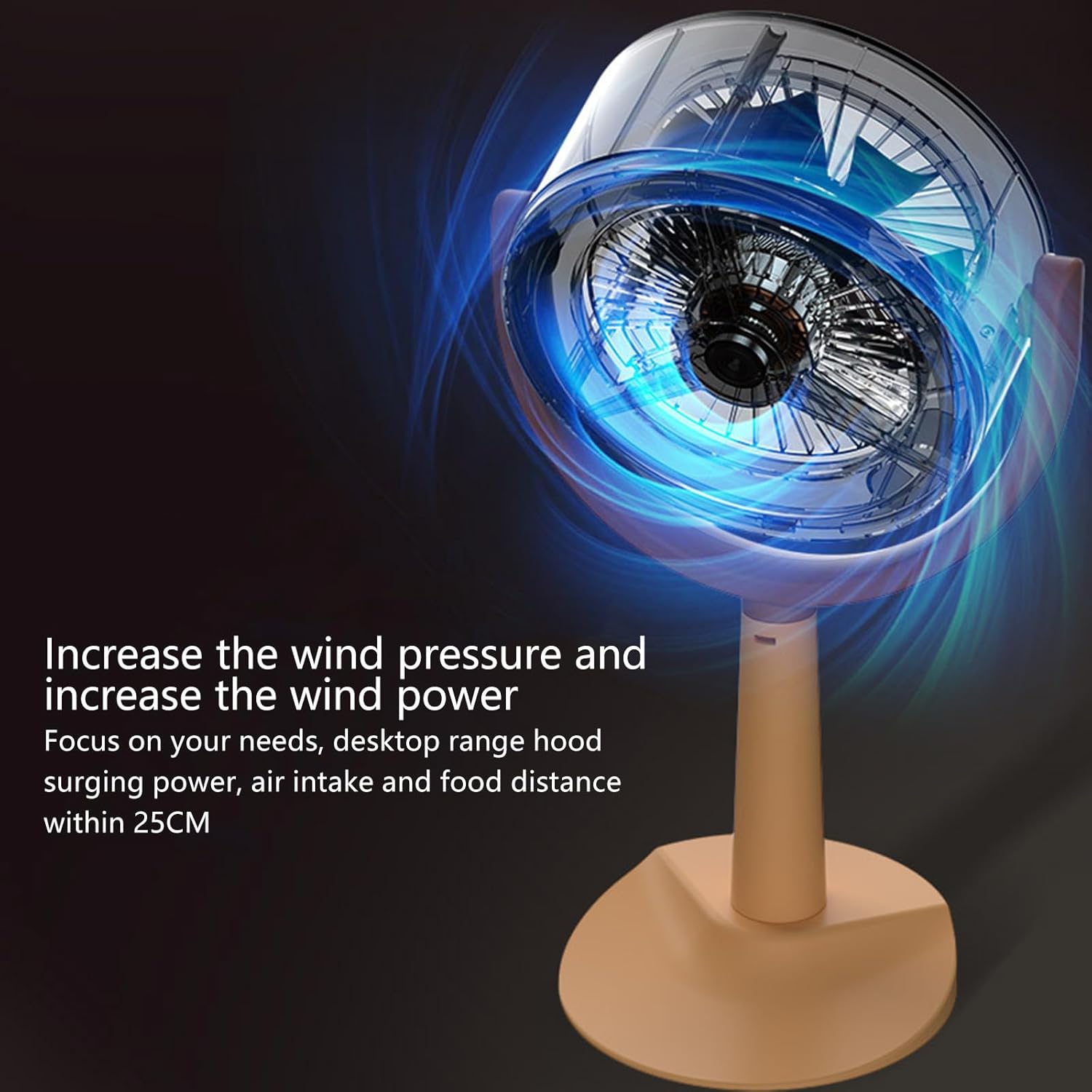 ポータブルエキゾーストファン小さなキッチンフード抽出器バーベキューデスクトップ範囲フード吸引クッカーフード屋内バーベキューエキゾース