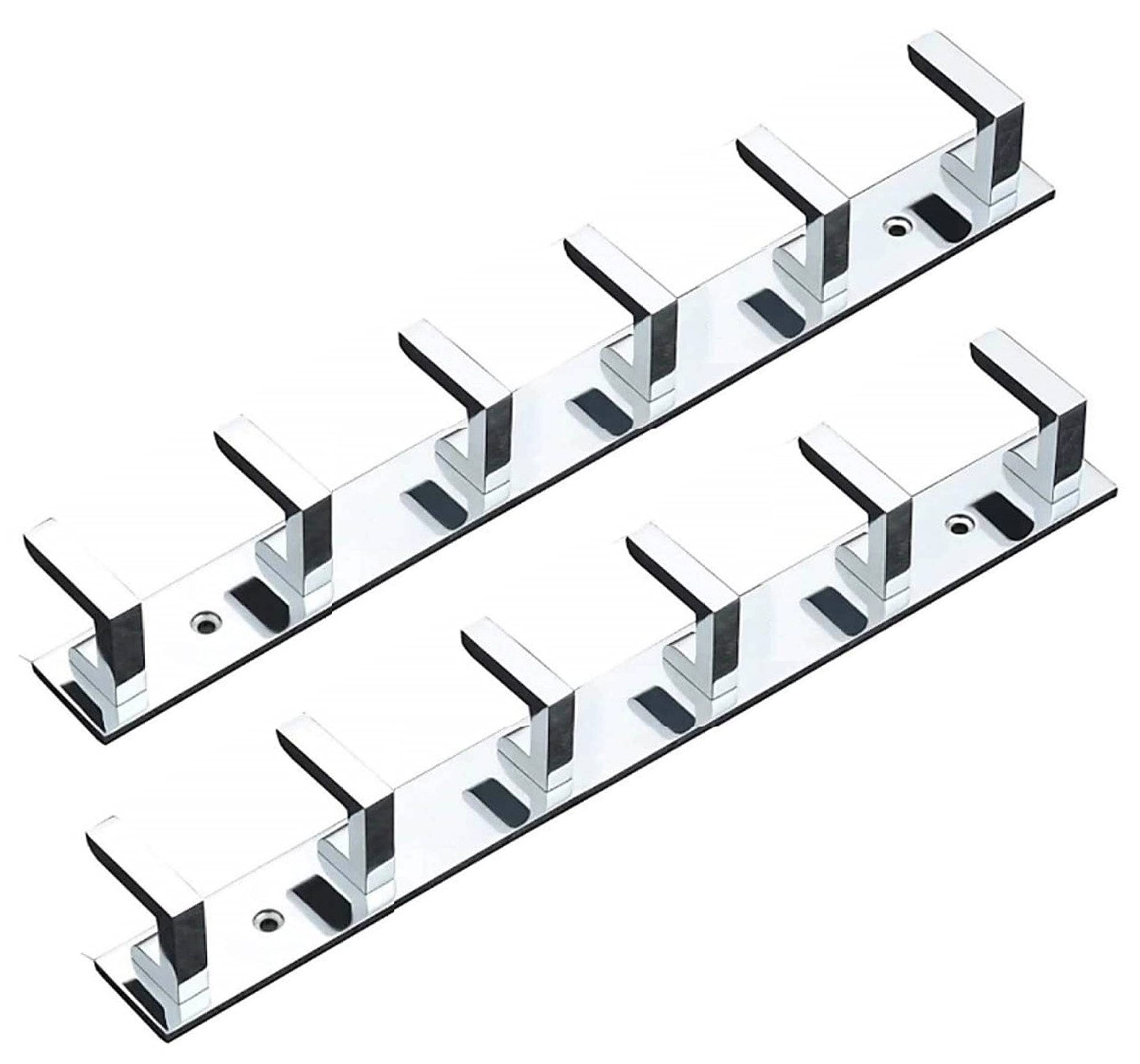 APERSON Premium Stainless Steel 6 Pin Cloth Hanger Wall Mounted Bathroom Cloth Hanger,Coth Wall Hook,Door Hooks Rail for Hanging Keys,Clothes,Towel (Pack of 2) (B0BGJJPRXV) Amazon Price History, Amazon Price Tracker