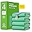 IMPROVIA Washable Underpads, 18 x 24 (Pack of 4) - Heavy Absorbency Reusable Incontinence Pads for Kids, Adults, Elderly, and Pets - Waterproof Protective Pad for Bed, Couch, Sofa, Furniture, Floor