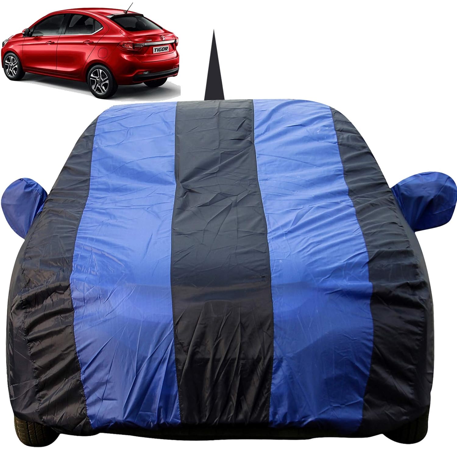 Autofact Car Body Cover for Tata Tigor with Mirror and Antenna Pocket