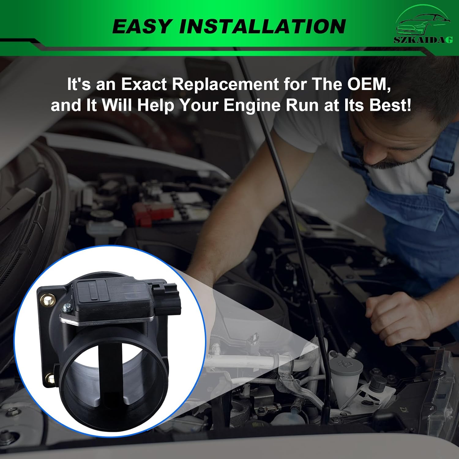 Mass Airflow Sensor for:-Ford F150 E150 E250 Econoline Crown Victoria Taurus Windstar for:-Mercury Cougar Grand Marquis Sable for:-Lincoln Town Car 1996-2004 MAF Sensor OE# F6ZF12B579AA