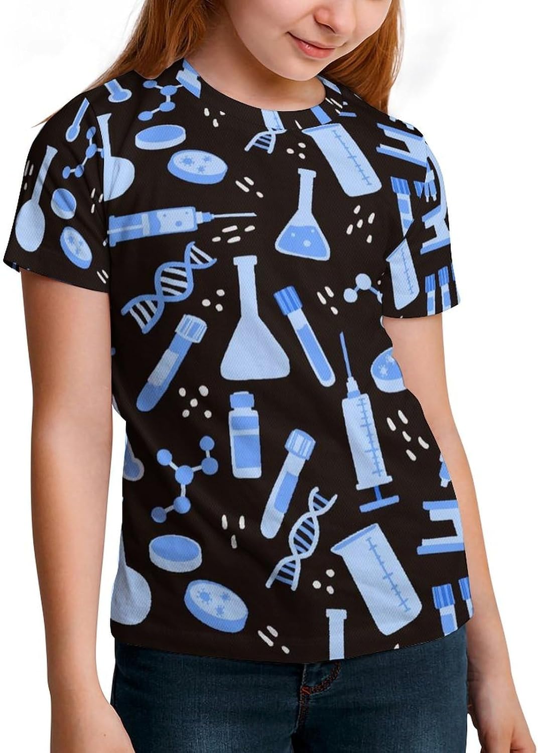 Medical Lab Tools Science T Shirt for Boy Girl Top Short Sleeve T-Shirt Graphic Tee