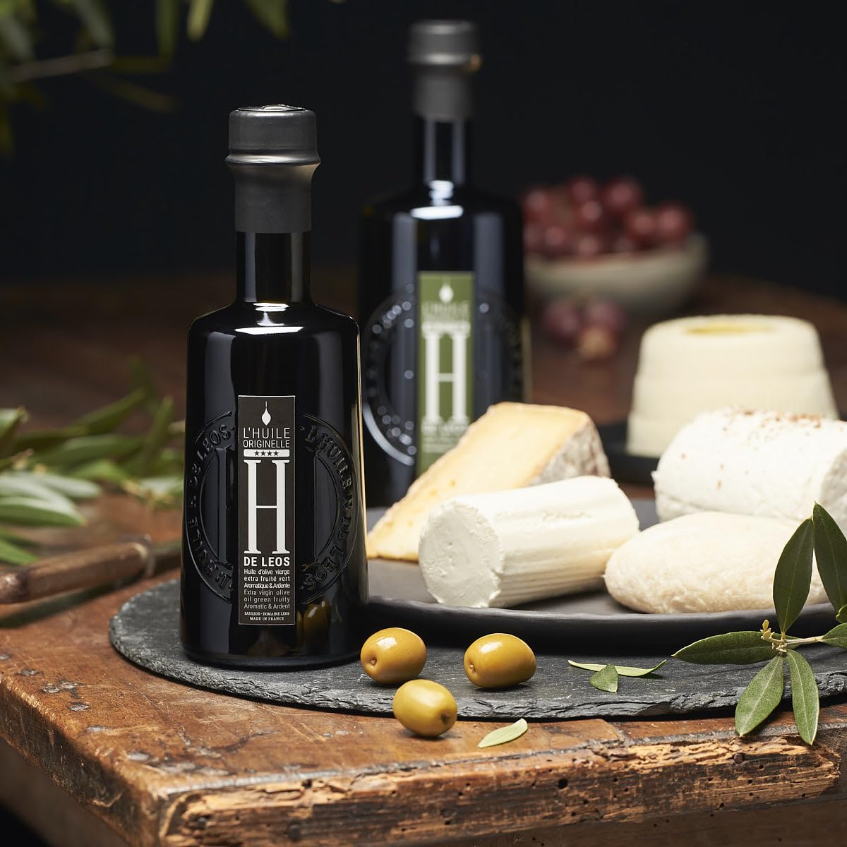 LEOS - Huile d'Olive Vierge Extra - H DE LEOS - L'Originelle - Multimedaillée - 500ml - Provence - Made in France