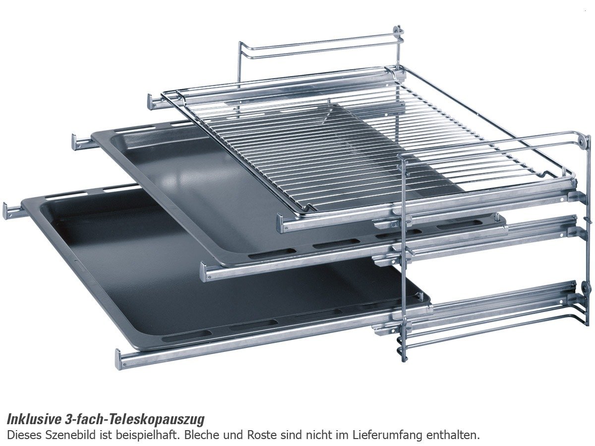 Bosch HND72PF50 Backofen-Kochfeld-Kombination/A / 63 L / 3D Heißluft Plus/Flex Induction/edelstahl