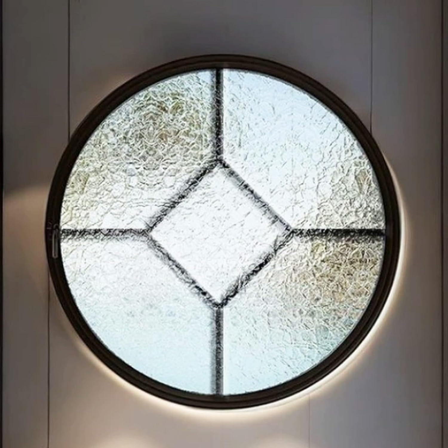 House Windows Circular Center Pivot Window, Small Large Decorative Round Window Porthole, 360° Rotation Replacement Playhouse Shed Window 25-102 Cm(Clear,16in(41cm))