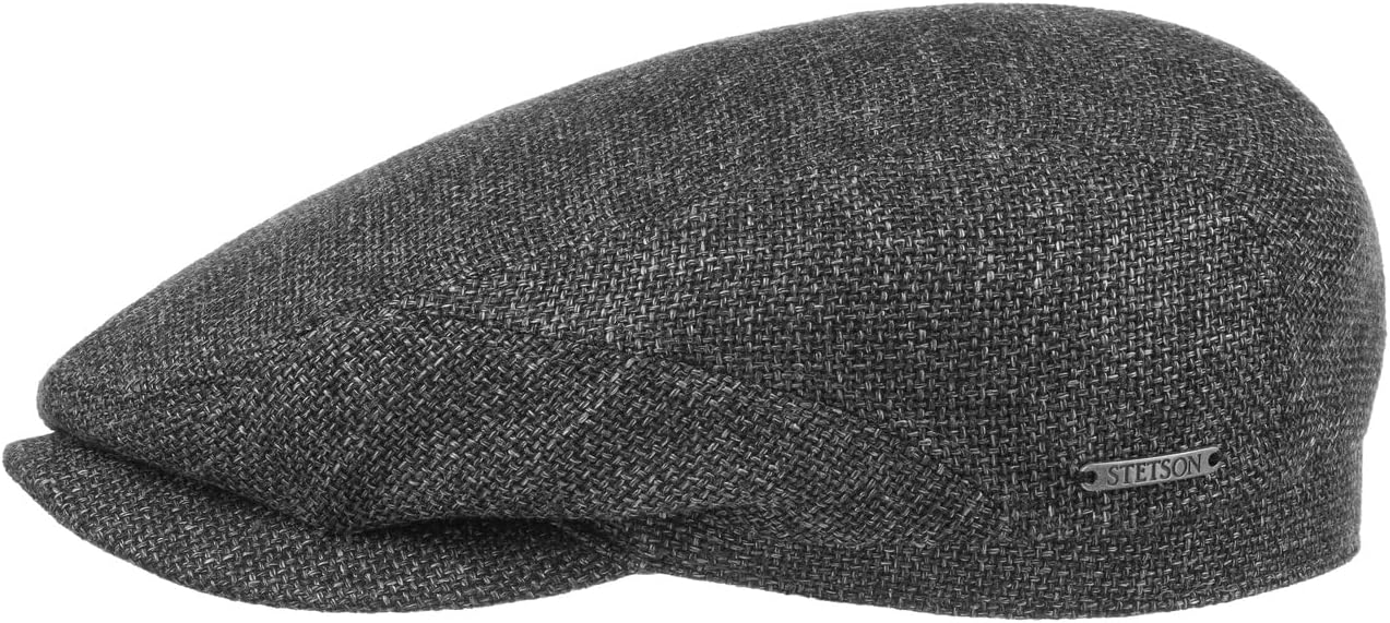Stetson Taleco Flat Cap Made in EU Wool Linen Newsboy Cotton Unisex Summer Winter