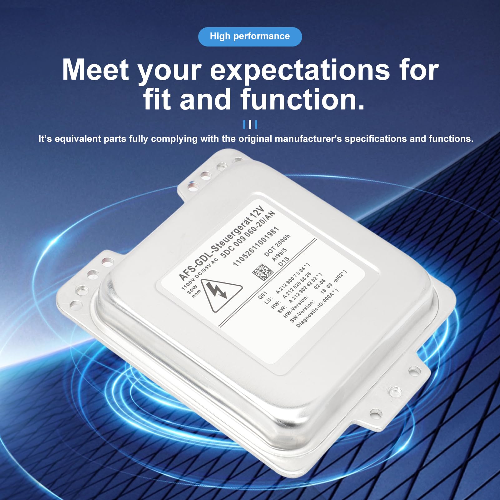 Unità di Controllo ECU Modulo di Alimentazione Fari Xenon 5DC00906020 per Classe E W212 S212 C207 A207