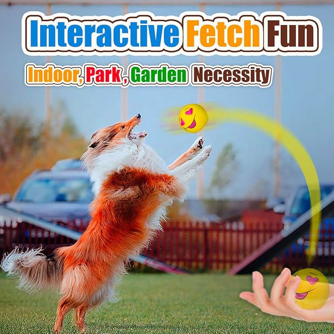 Pelotas Chirriadoras de Látex para Perros HOLYSTEED, Pack de 6 miniatura 6