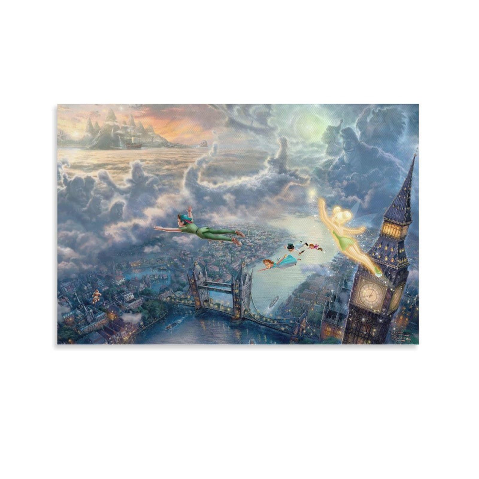 Amazon.co.jp: 西洋絵画 ディズニー ピーターパントーマスキンケード