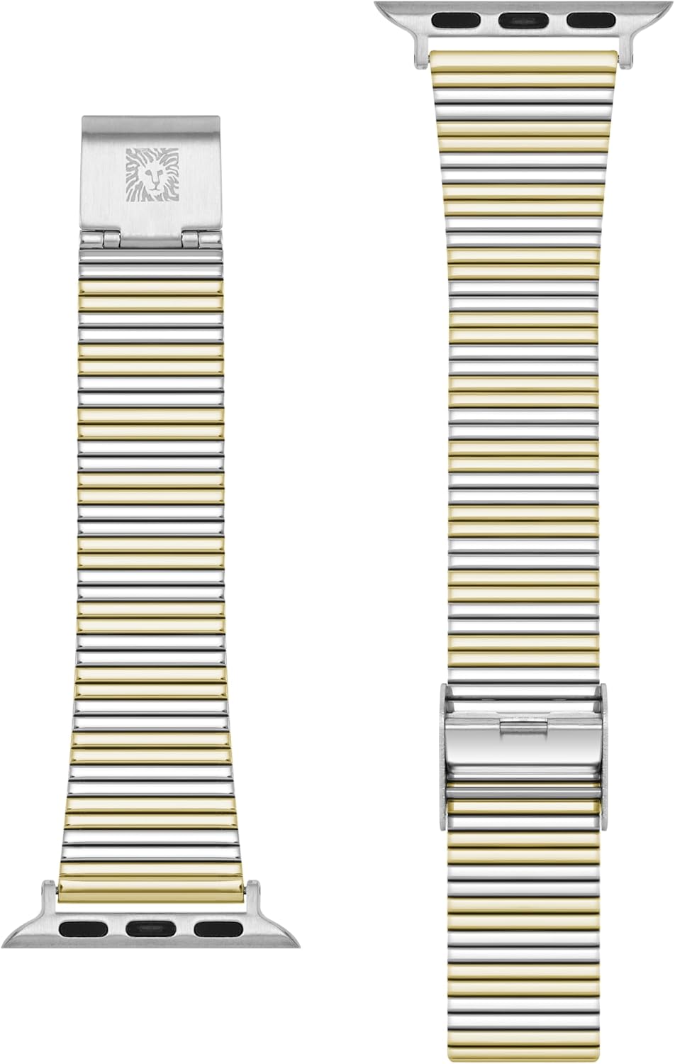 Anne Klein Stainless Steel Fashion Band for Apple Watch, Secure, Adjustable, Apple Watch Replacement Band, Fits Most Wrists