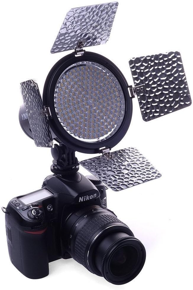 Yongnuo YN216 YN-216 LED Video Light 3200K-5600K + 12V 2A AC Adapter Power Supply