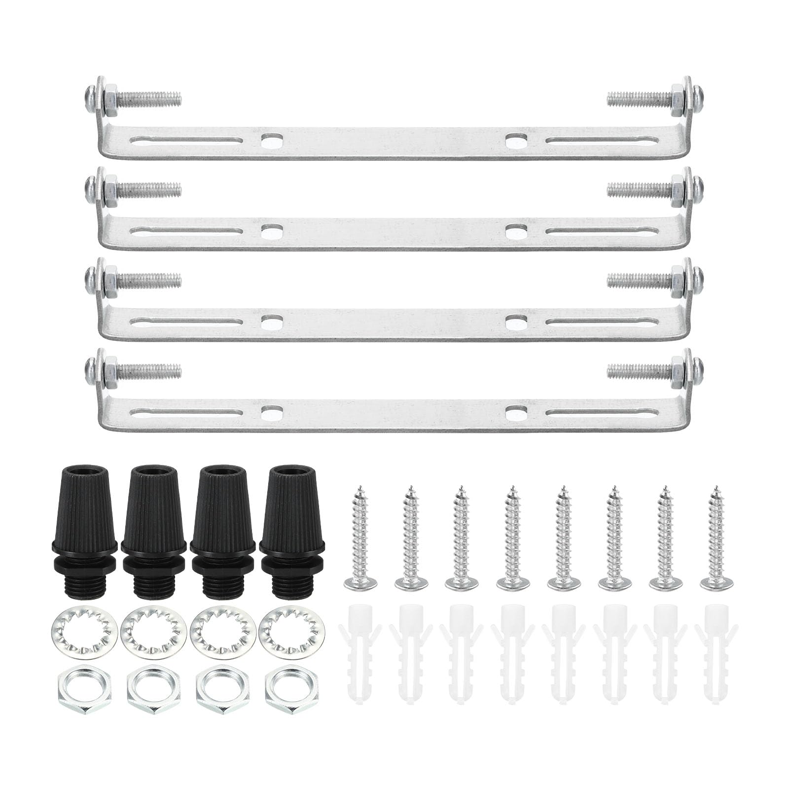 PATIKIL 120mm Ceiling Light Plate Kit, 4 Set Light Fixture Mounting Bracket Plate Steel Crossbar for Home Office Pendant Wall Light, with Screw Washer Nut Kit — Amazon image 14