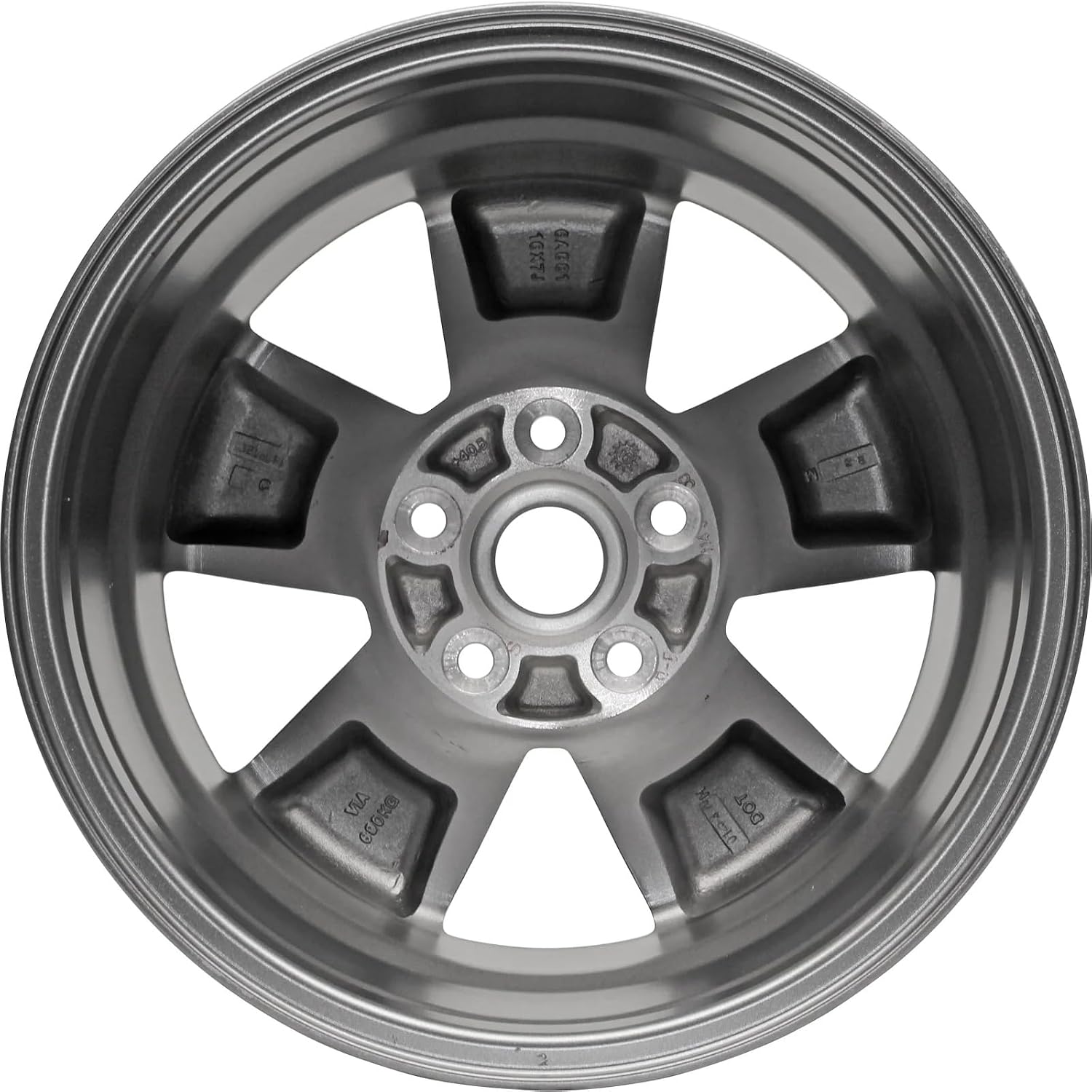 New 16x7" 16 Inch Machined and Charcoal Gray Aluminum Alloy Wheel Rim fits Jeep Liberty 2008-2012 | ALY09084U30N
