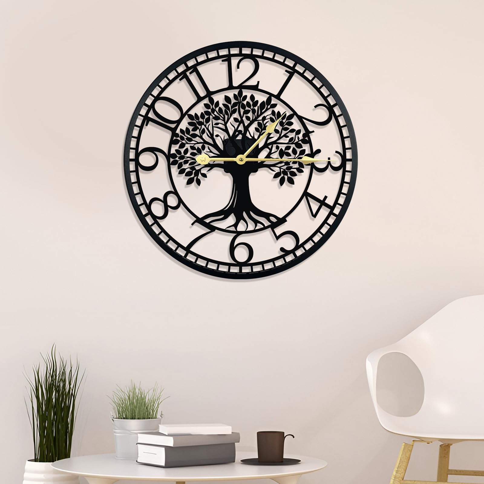VPDTVK Big Wall Clock - Wall Clocks For Living Room Decor, Quiet and No Ticking Suitable for Wall Decor, Living Room Decoration, Kitchen Decoration