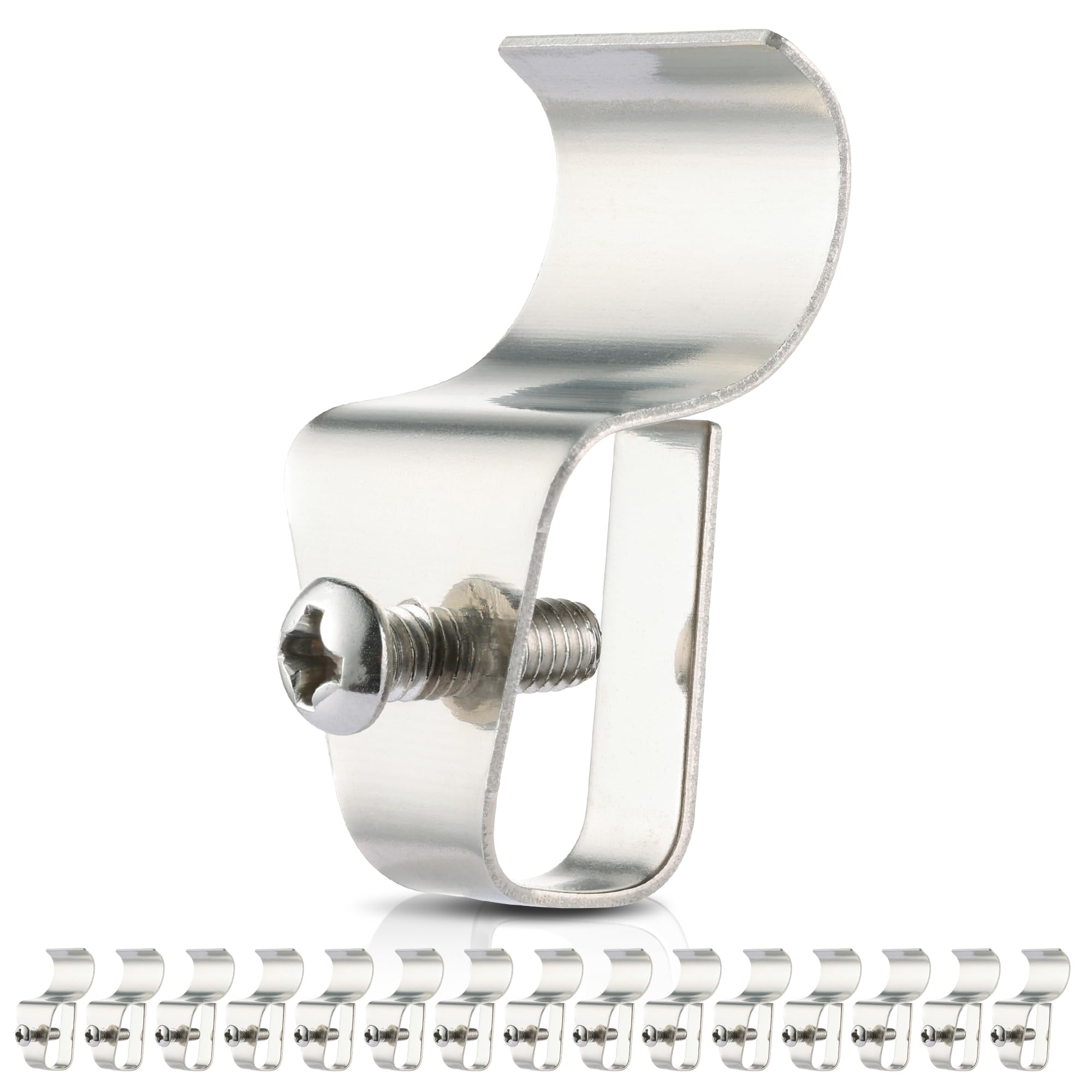 Vinyl Siding Hooks, Stainless Steel Vinyl Siding Hooks for Hanging Family Name Sign, Plants, or Lights, No Drilling Required, Easy to Install & Detach, Max Load 10 Lbs, 15 Pack