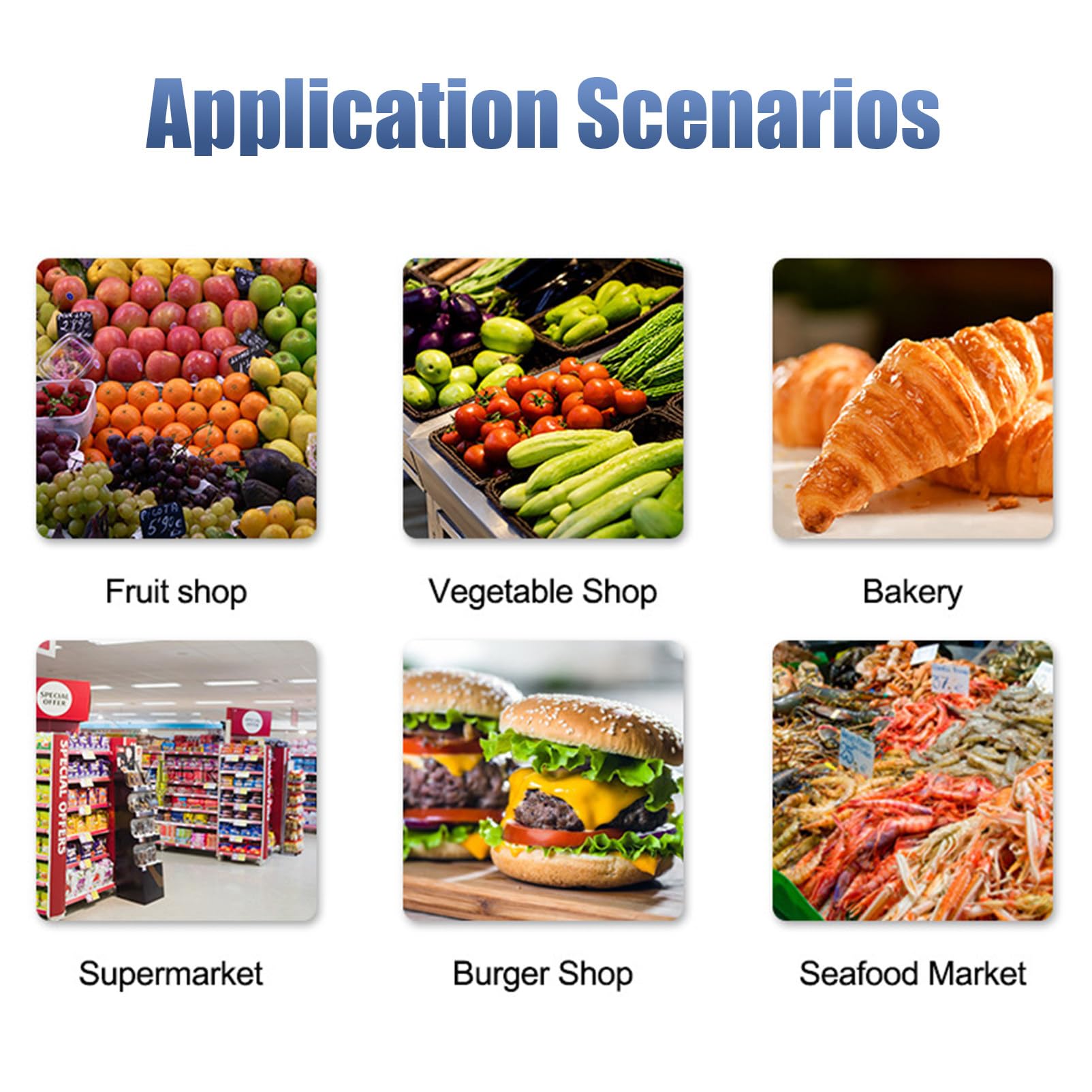 Bilancia per Stampa Etichette con codice a Barre per supermercati Bilancia per registratore di Cassa con Display LCD per Il Commercio al supermercato, Macchina + Cassa, macchi,Machine+Scanner