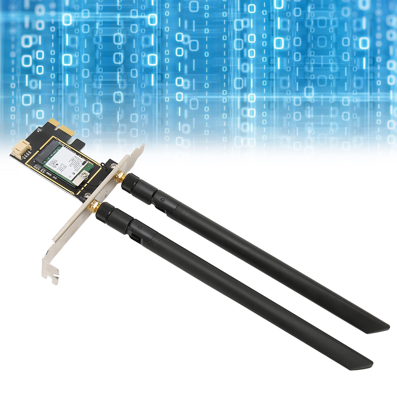 Bewinner Scheda di Rete WiFi AX210NGW, Bluetooth 5.2, 2.4GHz 5GHz 6GHz Schede di Rete Wireless per PC Desktop Adattatore WiFi PCIe