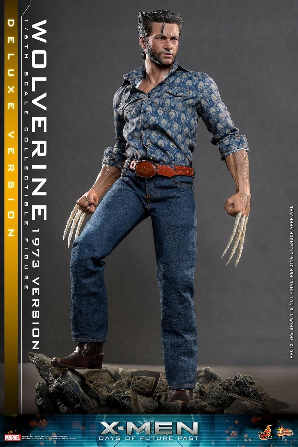 Hot Toys X-Men Days of Future Past figurine Movie Masterpiece 1/6 Wolverine (1973 Version) Deluxe Version 30 cm