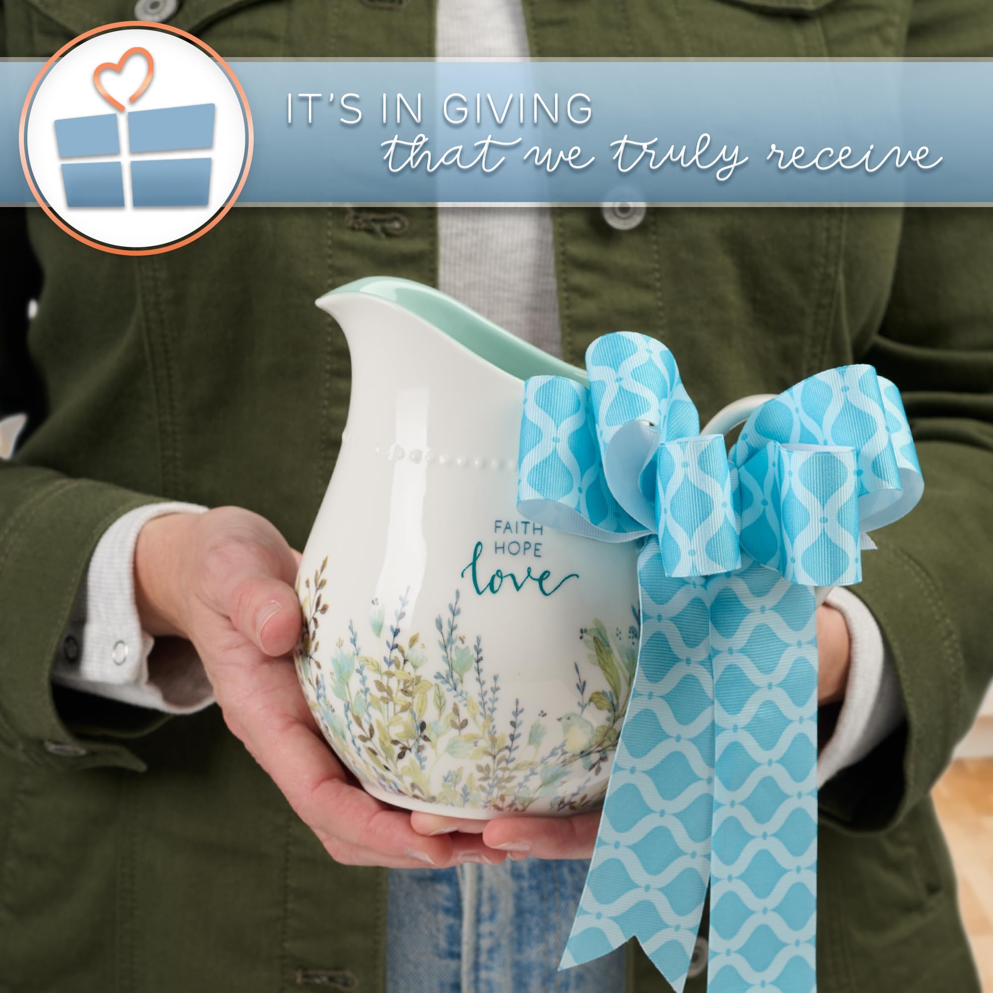 Amazon.com: With Love Inspirational Faith Hope Love Ceramic