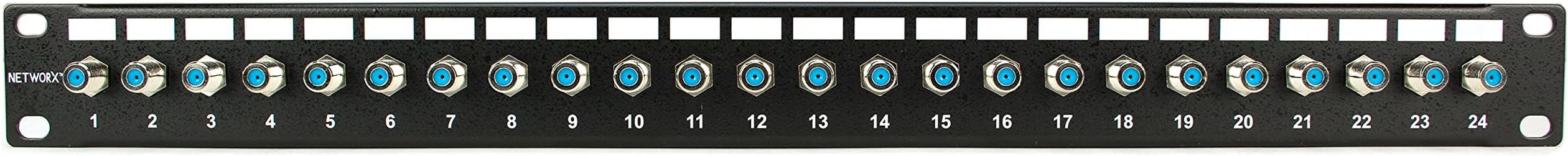 Networx® Coaxial Patch Panels (24 Port, F-Connector 3ghz)